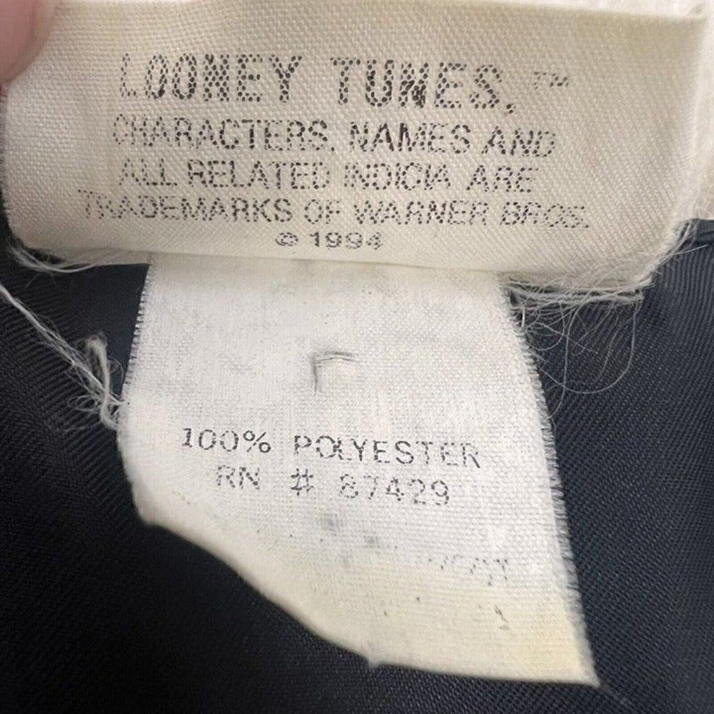 Looney Tunes Vintage 1994 Vest Valentines Red & Black Hearts Top Unisex One Size - Picture 11 of 11
